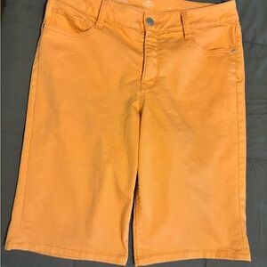 St. John's Bay Bright Orange Bermuda Shorts